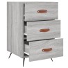 Table de chevet sonoma gris 40x40x66 cm bois d'ingénierie 