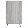 Table de chevet sonoma gris 40x40x66 cm bois d'ingénierie 