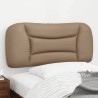 Coussin de tête de lit cappuccino 90 cm similicuir 