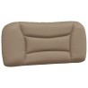 Coussin de tête de lit cappuccino 90 cm similicuir 