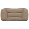 Coussin de tête de lit cappuccino 90 cm similicuir 