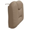 Coussin de tête de lit cappuccino 90 cm similicuir 
