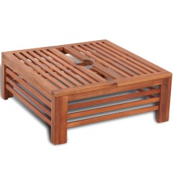 Couverture de support de parasol en bois 