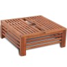 Couverture de support de parasol en bois 