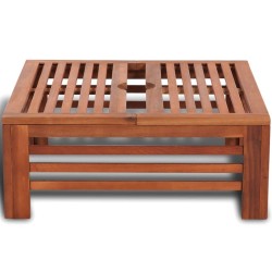 Couverture de support de parasol en bois 