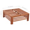 Couverture de support de parasol en bois 