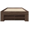 Cadre de lit sans matelas chêne marron 75x190cm bois ingénierie 