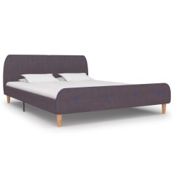 Cadre de lit sans matelas taupe tissu 180x200 cm 