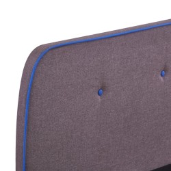 Cadre de lit sans matelas taupe tissu 180x200 cm 
