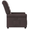 Fauteuil inclinable Marron foncé Tissu 