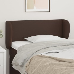 Tête de lit avec oreilles Marron 83x23x78/88 cm Similicuir 