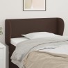 Tête de lit avec oreilles Marron 83x23x78/88 cm Similicuir 