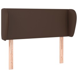 Tête de lit avec oreilles Marron 83x23x78/88 cm Similicuir 