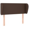 Tête de lit avec oreilles Marron 83x23x78/88 cm Similicuir 