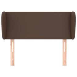 Tête de lit avec oreilles Marron 83x23x78/88 cm Similicuir 