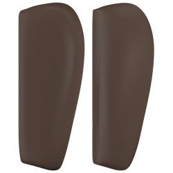 Tête de lit avec oreilles Marron 83x23x78/88 cm Similicuir 