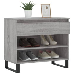 Armoire à chaussures Sonoma gris 70x36x60 cm Bois d'ingénierie 