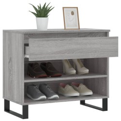 Armoire à chaussures Sonoma gris 70x36x60 cm Bois d'ingénierie 