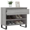 Armoire à chaussures Sonoma gris 70x36x60 cm Bois d'ingénierie 