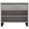 Armoire à chaussures Sonoma gris 70x36x60 cm Bois d'ingénierie 