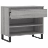 Armoire à chaussures Sonoma gris 70x36x60 cm Bois d'ingénierie 