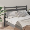 Tête de lit Gris 186x4x100 cm Bois massif de pin 