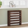 Cache-radiateur chêne marron 78x20x82 cm bois d'ingénierie 