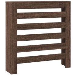 Cache-radiateur chêne marron 78x20x82 cm bois d'ingénierie 