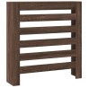 Cache-radiateur chêne marron 78x20x82 cm bois d'ingénierie 