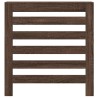 Cache-radiateur chêne marron 78x20x82 cm bois d'ingénierie 
