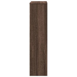 Cache-radiateur chêne marron 78x20x82 cm bois d'ingénierie 
