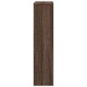 Cache-radiateur chêne marron 78x20x82 cm bois d'ingénierie 