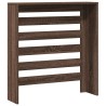 Cache-radiateur chêne marron 78x20x82 cm bois d'ingénierie 
