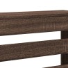 Cache-radiateur chêne marron 78x20x82 cm bois d'ingénierie 