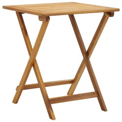 Ensemble de bistro pliable 3 pcs et coussins bois acacia solide 