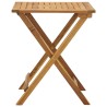Ensemble de bistro pliable 3 pcs et coussins bois acacia solide 