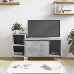 Meuble TV Gris béton 100x35x55 cm Bois d'ingénierie 