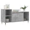 Meuble TV Gris béton 100x35x55 cm Bois d'ingénierie 