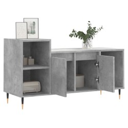 Meuble TV Gris béton 100x35x55 cm Bois d'ingénierie 