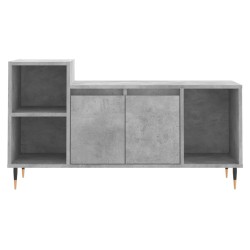 Meuble TV Gris béton 100x35x55 cm Bois d'ingénierie 