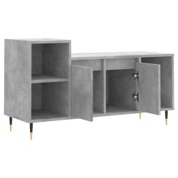 Meuble TV Gris béton 100x35x55 cm Bois d'ingénierie 