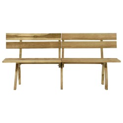 Banc de jardin 220 cm bois de pin imprégné 