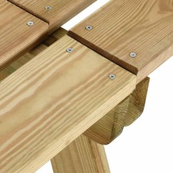Banc de jardin 220 cm bois de pin imprégné 