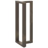Pieds de table de bar en forme de T, 2 pièces, noir, 50 x 35 x (100-101) cm, acier 