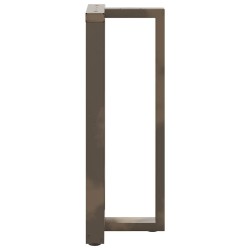 Pieds de table de bar en forme de T, 2 pièces, noir, 50 x 35 x (100-101) cm, acier 