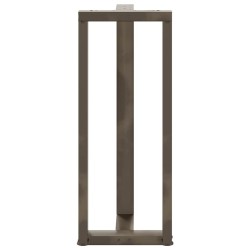 Pieds de table de bar en forme de T, 2 pièces, noir, 50 x 35 x (100-101) cm, acier 