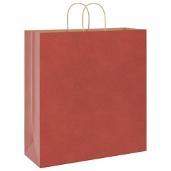 Sacs en papier 250 pcs avec poignées rouge 45x17x48 cm 