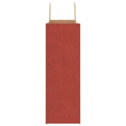 Sacs en papier 250 pcs avec poignées rouge 45x17x48 cm 