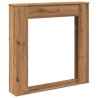 Cadre de cheminée chêne artisanal 100x20x100 cm bois ingénierie 