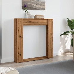 Cadre de cheminée chêne artisanal 100x20x100 cm bois ingénierie 